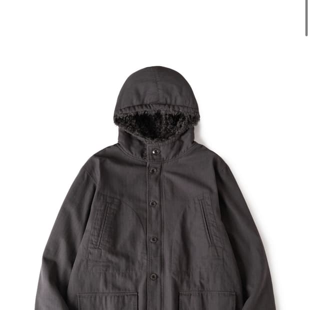 해칭룸 후디드 밀 파카 차콜 3사이즈