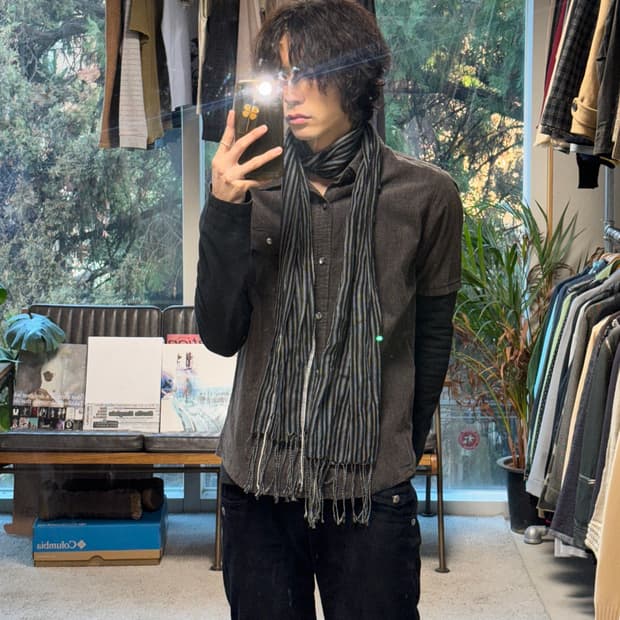 Glamb 레이어드 코듀로이 셔츠