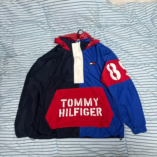 타미힐피거 아노락 바람막이 점퍼[빅사이즈3xl]