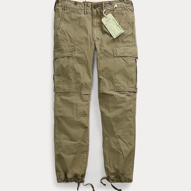 RRL 더블알엘 서플러스 포플린 카고 팬츠 올리브 29x30