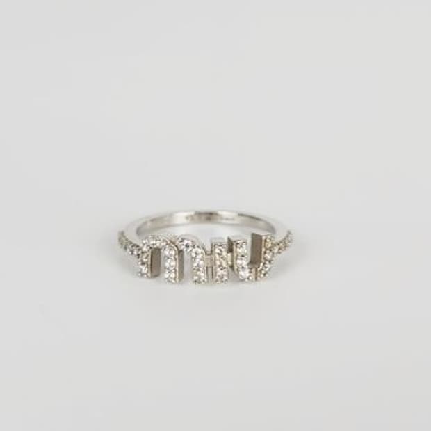 [급처] 미우미우 정품 크리스탈 반지 13호 