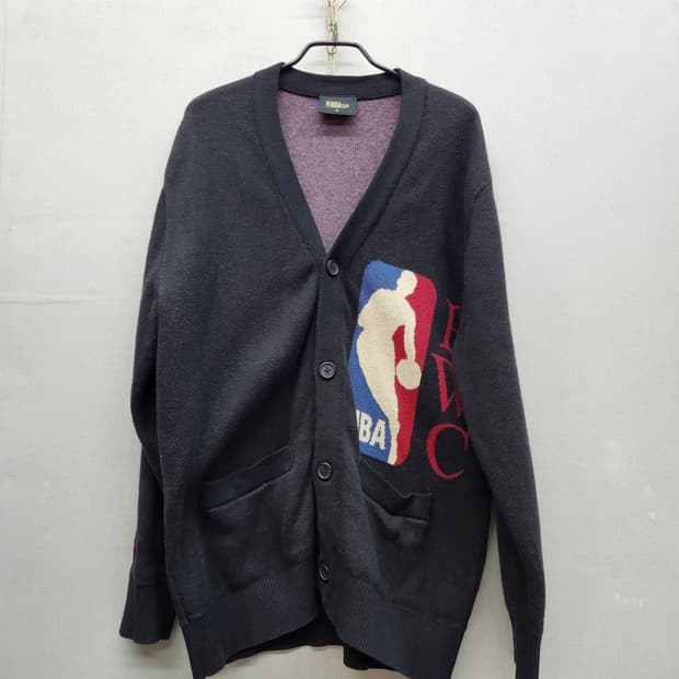 NBA 하드우드 클래식 로고 코튼/캐시미어 가디건 S(L)