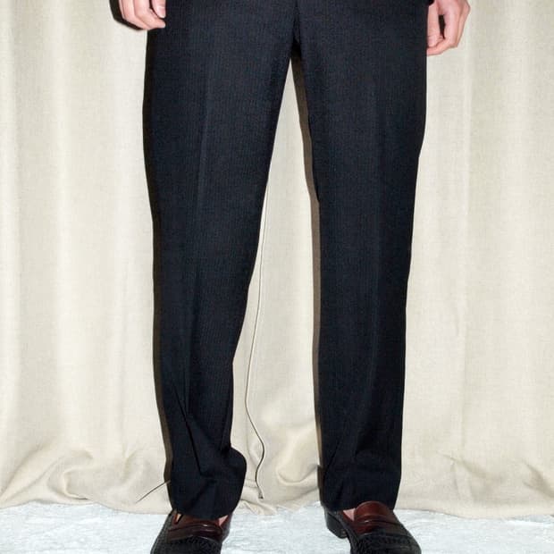 Virgin Wool Pin Stripe Pants