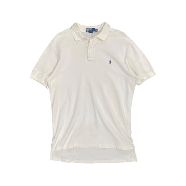 Polo Ralph Lauren 화이트 베이직 로고 반팔 티셔츠