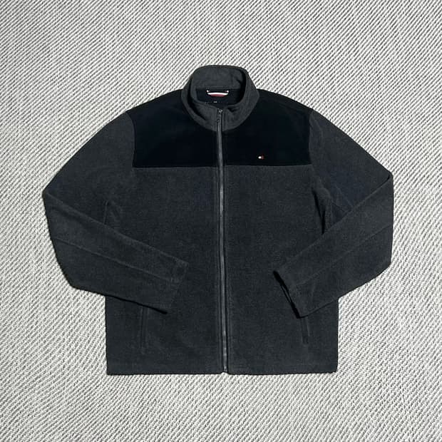 [M] Tommy 타미힐피거 배색 후리스 집업 자켓