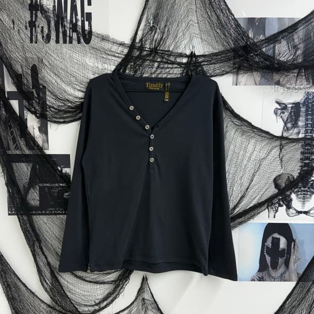 Basic button longsleeve