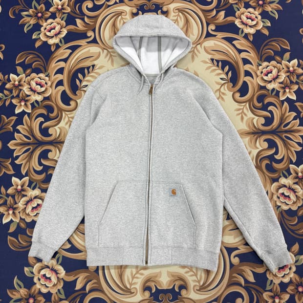 (M)칼하트 Carhartt 미드웨이트 후드집업티셔츠(그레이)