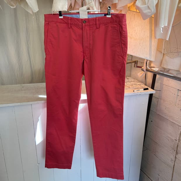 Pink polo 코튼 팬츠