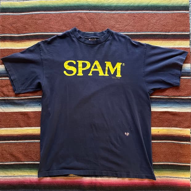 90s USA 빈티지 스팸 SPAM 반팔 티셔츠