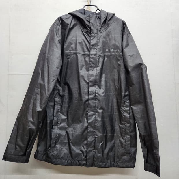 콜롬비아 로고 후드 스트링 바람막이 XL(XL)
