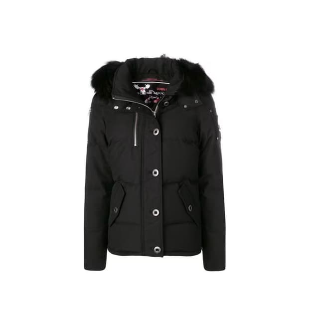 [무스너클] 21FW 여성 쓰리쿼터 3Q 블랙 퍼 자켓