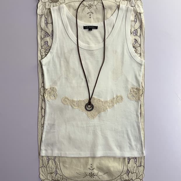 Floral Crochet Cotton Sleeveless 0256