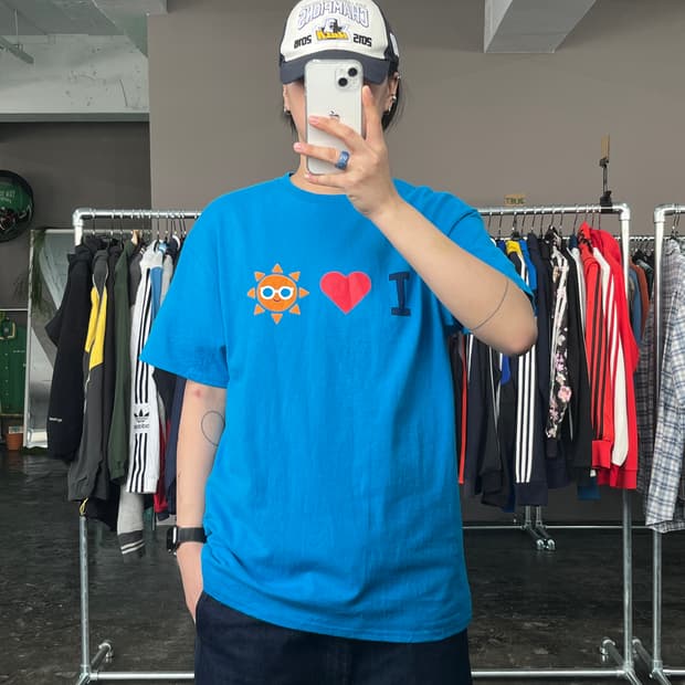 빈티지 프린팅 반팔 티셔츠