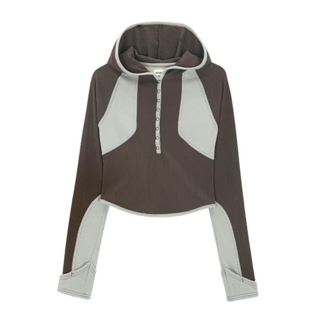 스마트어반유즈풀 코이세이오 스냅 후디 브라운