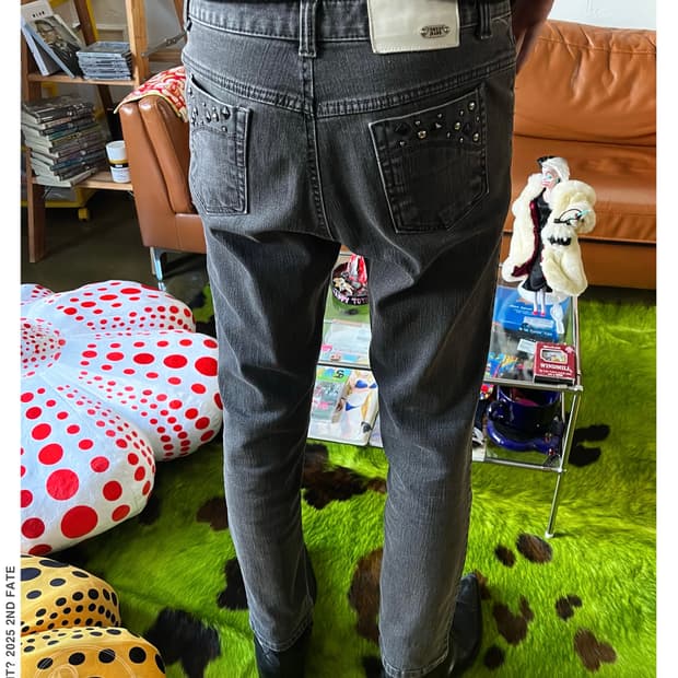 2000s TOMBOY Jeans Stud Trim Black Jeans