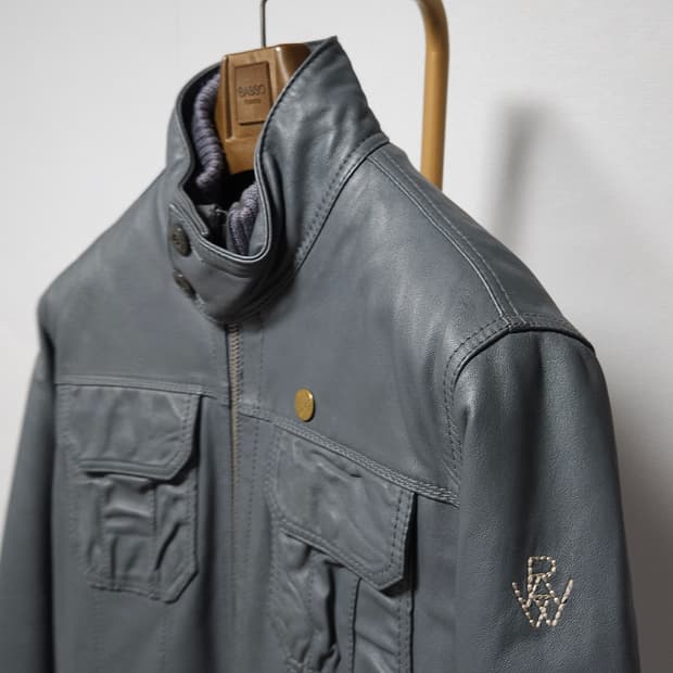L ) 레어템 지스타로우 가죽 자켓