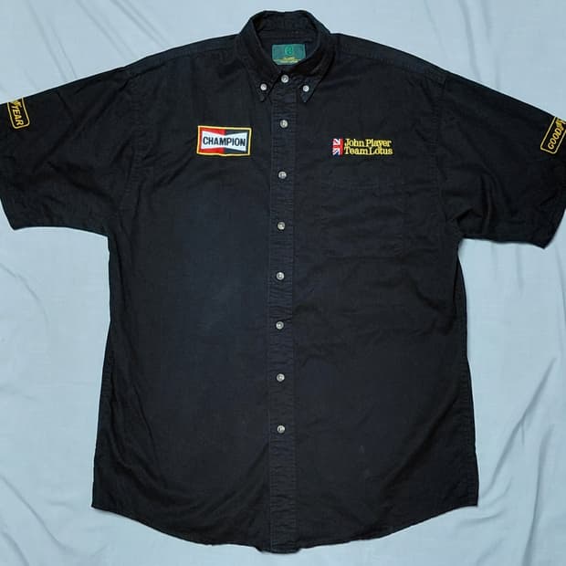 ​[빈티지] Classic Team Lotus JPS 레이싱 팀웨어 셔츠