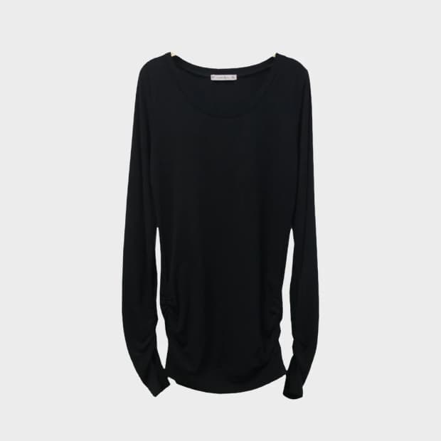 NOSTALGIA 유넥 셔링 슬리브리스 64381