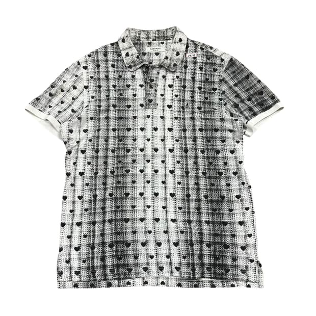 ✨ (바배) 빈폴 하트 땡땡이 카라 반팔티 