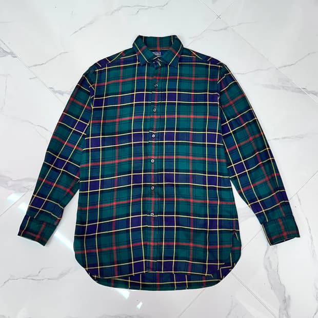 •POLO 체크 셔츠 커스텀핏