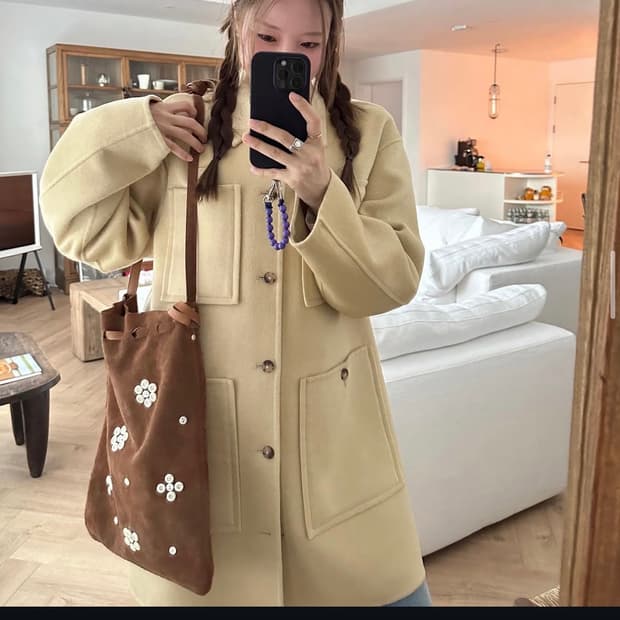 울캐시미어 코트