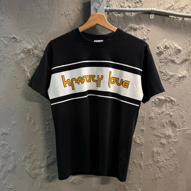 XXS 버버리BURBERRY 호스페리 로고 반팔 티셔츠 블랙