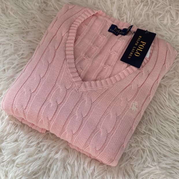 새상품 폴로 브이넥니트 S