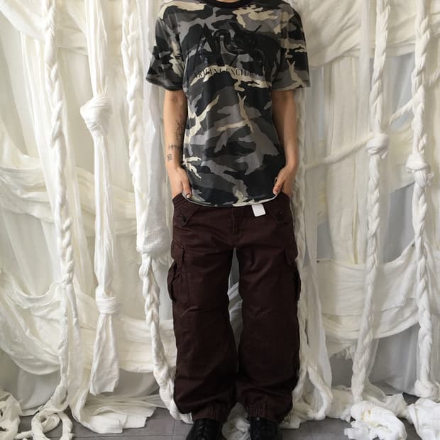 Armani exchange camo pattern t shirt