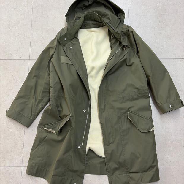 A.P.C. 카키 야상 안감 탈부착