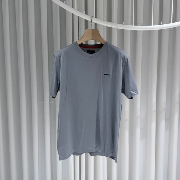 (A+/52) / 키톤 로고 자수 코튼 반팔 티셔츠 그레이