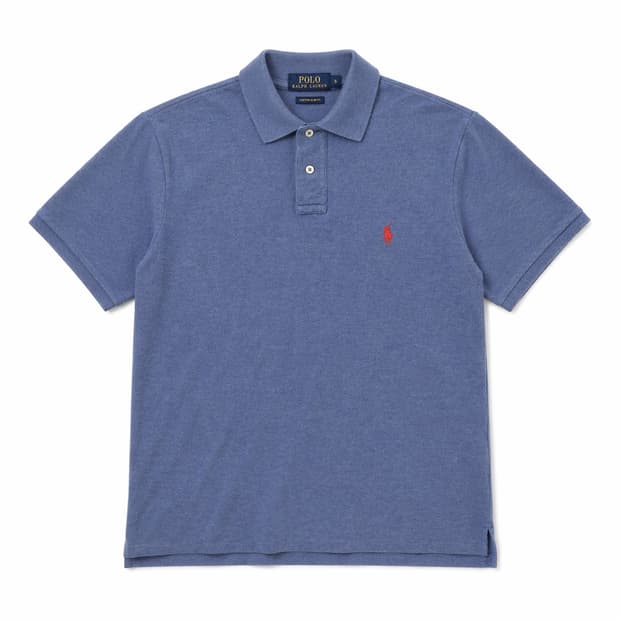 폴로 랄프로렌 커스텀 핏 카라티 블루 L