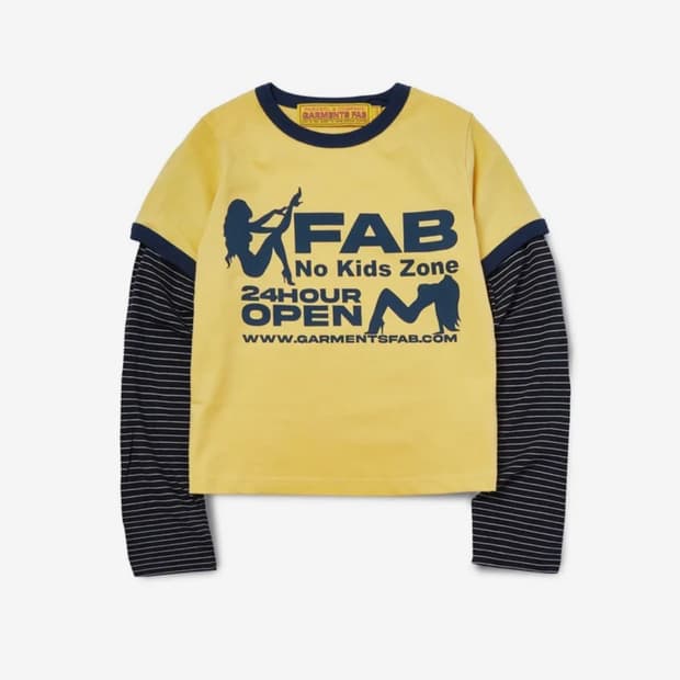 가먼츠팹 어덜크 링거 스트라이프 롱슬리브m