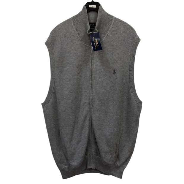 택부착) 폴로랄프로렌 울니트 집업 베스트