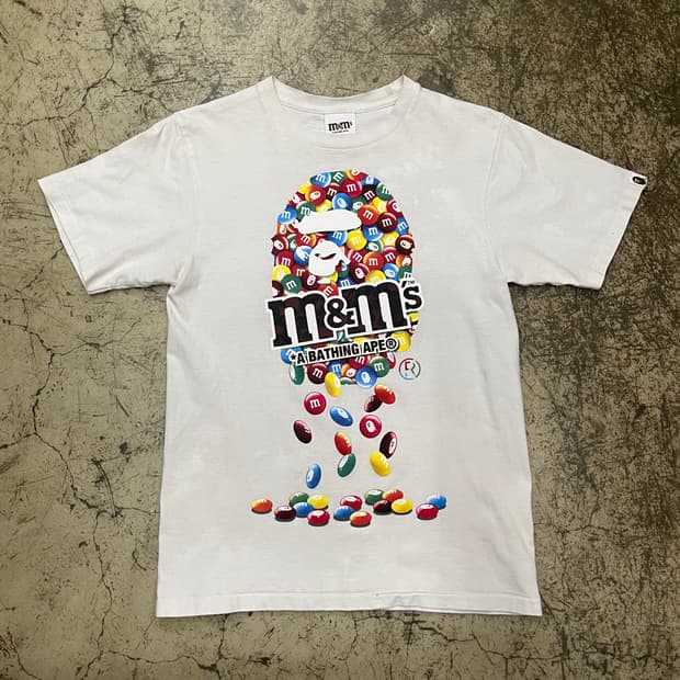 베이프 x m&m 반팔티셔츠