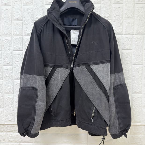 (25FW 새상품)준지 데님 컬러 블록 트랙 점퍼