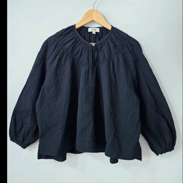 COS 코스 플리츠 블라우스 셔츠 ~F