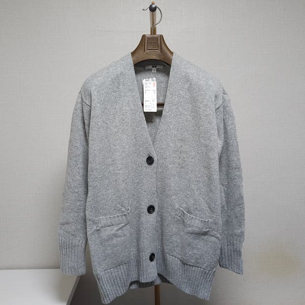 새상품 ( S ) 유니클로 헤비게이지 오버사이즈 가디건