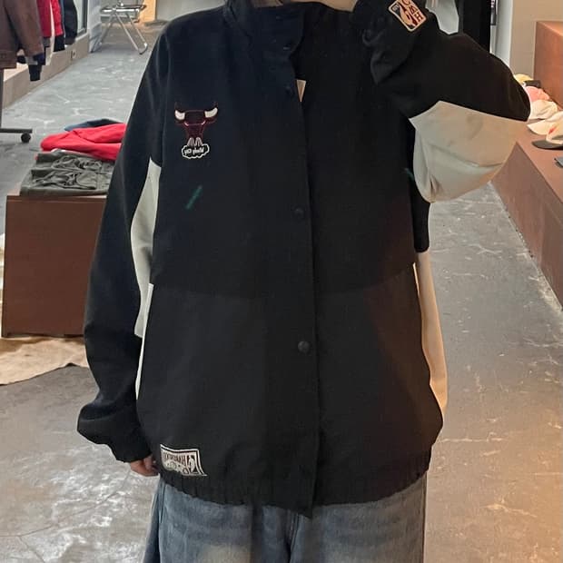 NBA 시카고불스 블랙 바람막이 H2338