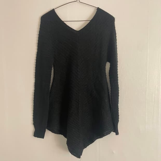 빈티지 갸루 머리걸 니트