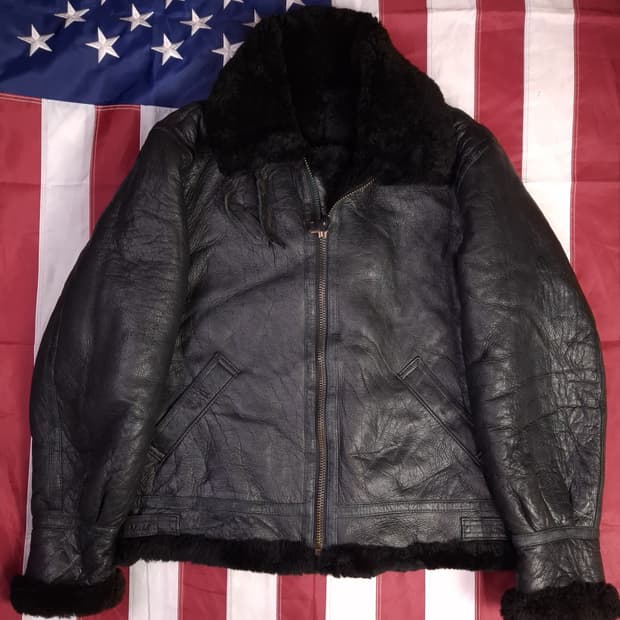 90's 국내산 미공군 B-3 TYPE 리얼레더 항공폭격기 무스탕