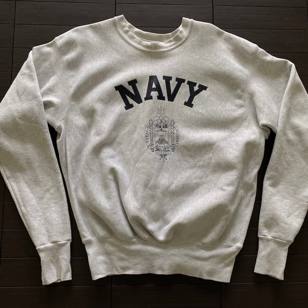 (XL) 90s 빈티지 naval arcademy 밀리터리 스웻셔츠