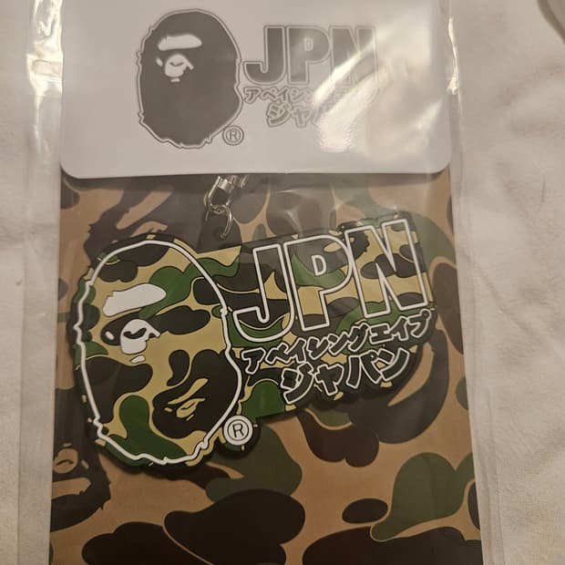 베이프 ABC 카모 재팬 러버 키체인 그린 새상품
