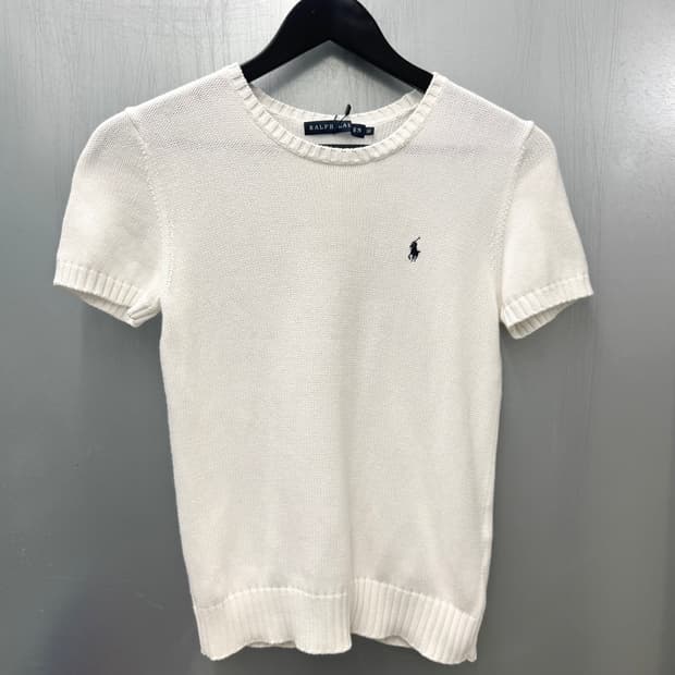 Polo Ralph Lauren 폴로 랄프로렌 화이트색상 반소매 니트