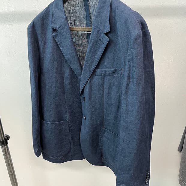 115) 빈폴 네이비 린넨자켓 