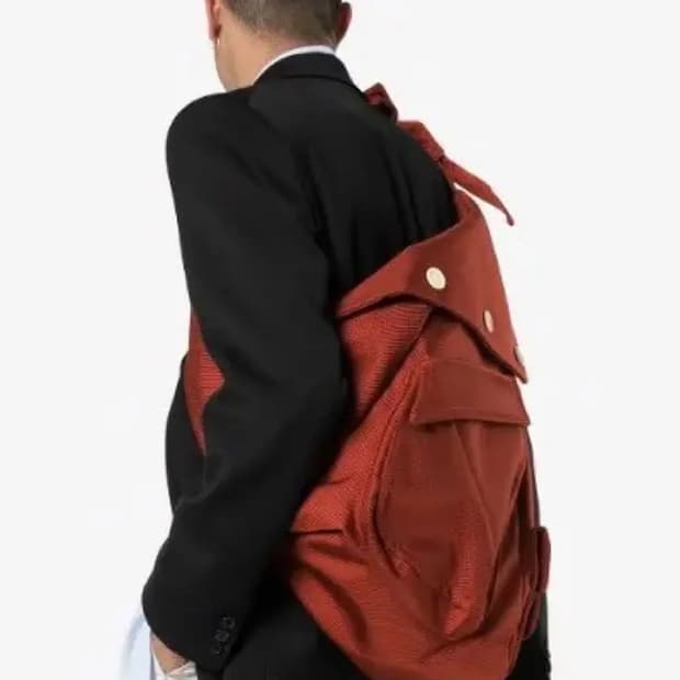 라프시몬스 이스트팩 18AW 슬링백 레드