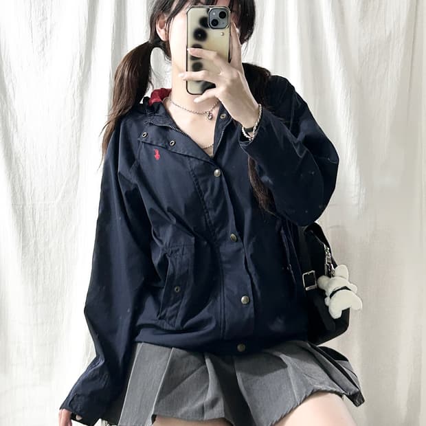 폴로 레드포니 네이비 바람막이