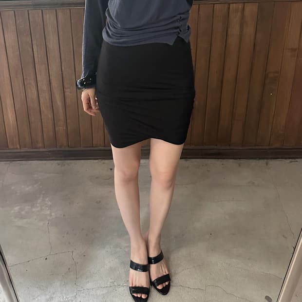 T BY ALEXANDER WANG draped skirt