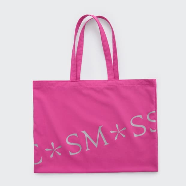(새상품) 코스모스 METALLIC LOGO TOTE BAG 가방