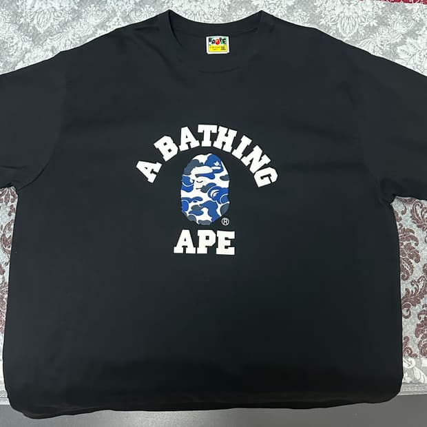 베이프 컬리지반팔 3XL