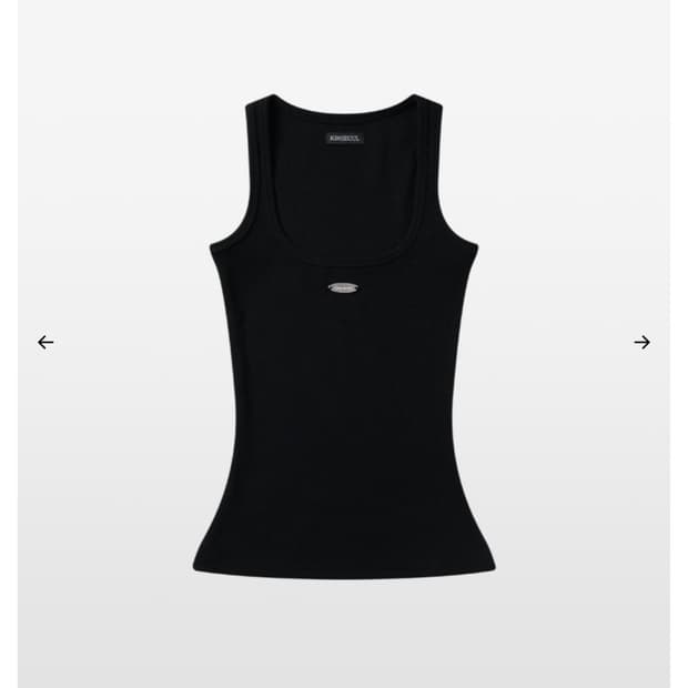 Kimseoul wide metal logo sleeveless